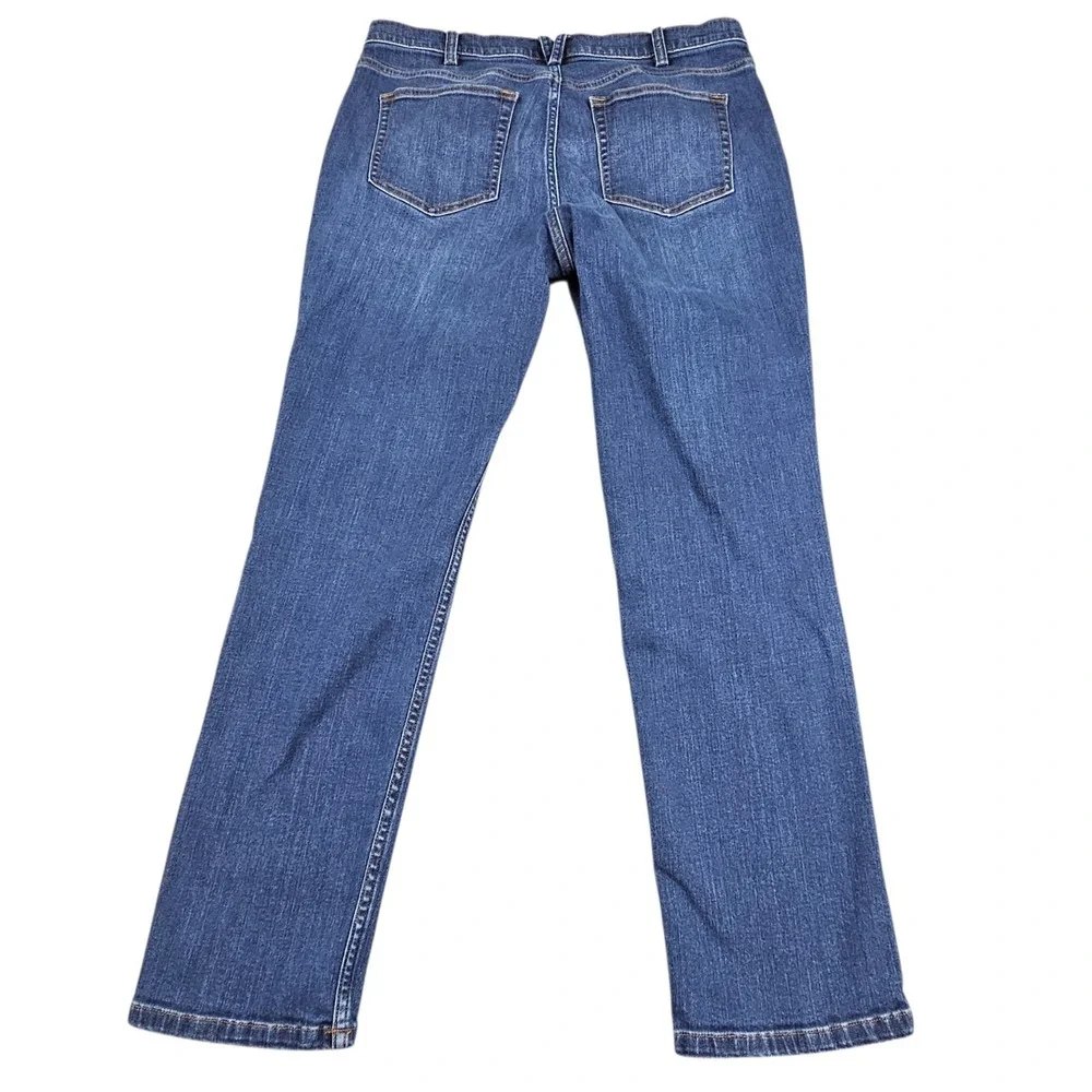 Duluth Trading Co Jeans Women's Sz 12 Daily Denim Slim Leg Mid‎ Rise Stretch